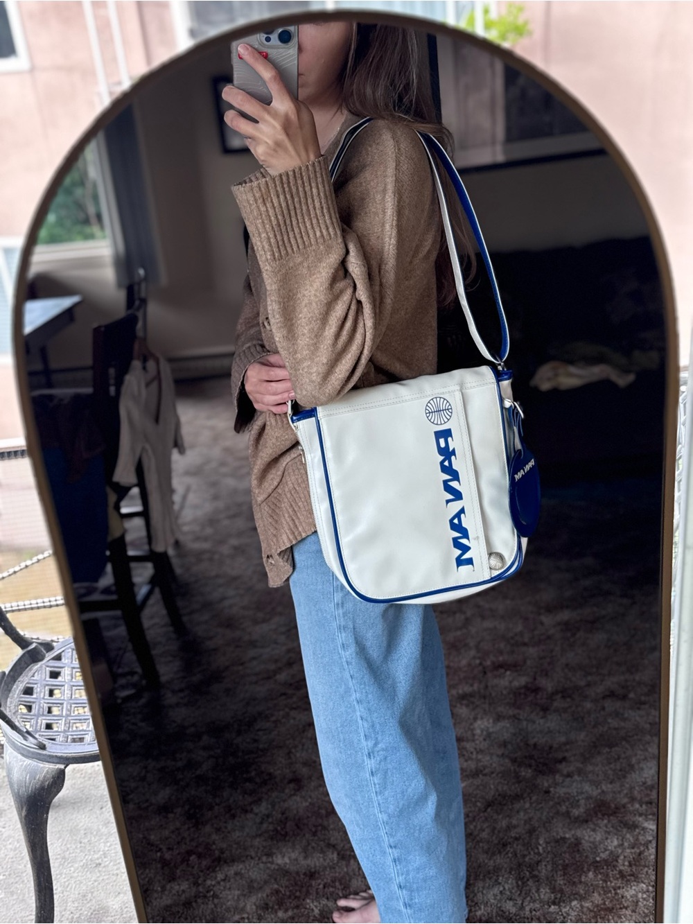 Pan Am White and Blue travel bag